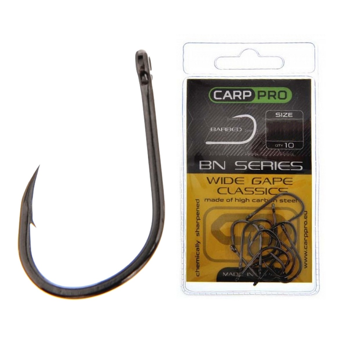 

Крючки Carp Pro Black Nickel Wide Gape Classics №2