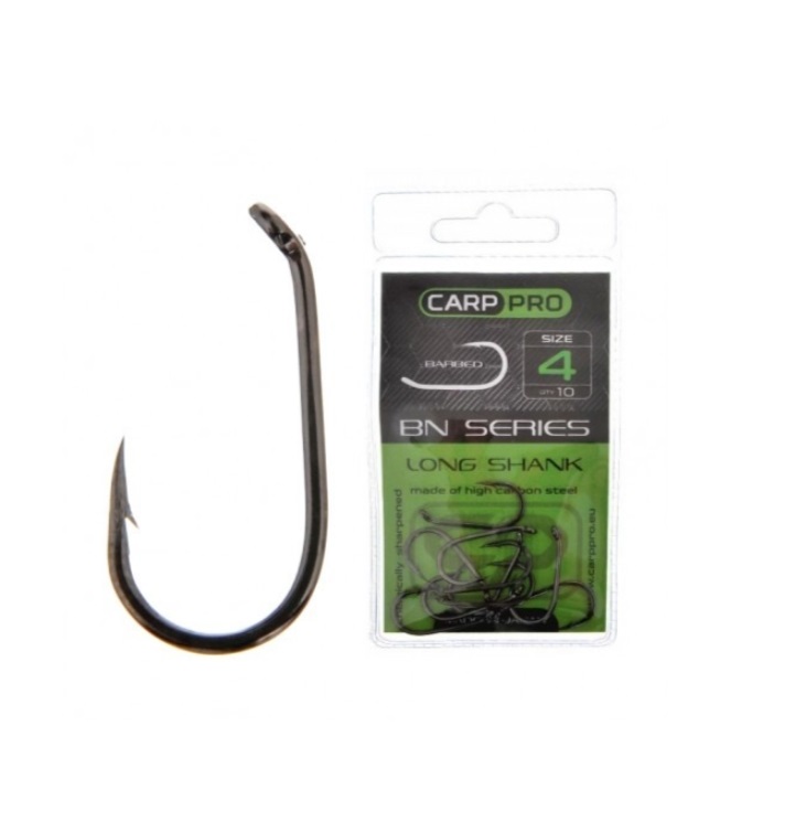 

Крючки Carp Pro Black Nickel Long Shank №6