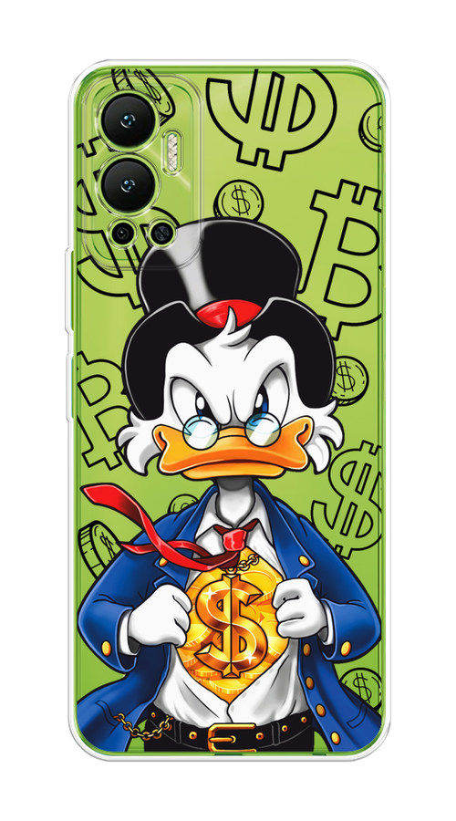 

Чехол на Infinix Hot 12 "Scrooge Goldman", Черный;белый;синий, 3101350-1