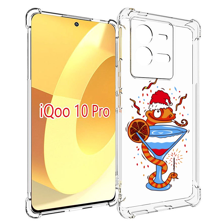 

Чехол MyPads змейка для Vivo iQOO 10 Pro, Прозрачный, Tocco