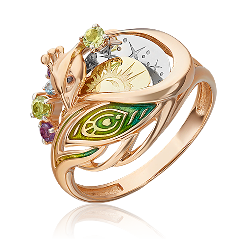 

Кольцо из золота р. PLATINA jewelry 01-5531-00-221-1140, топаз, 01-5531-00-221-1140