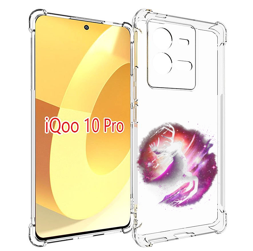 

Чехол MyPads звездный олень для Vivo iQOO 10 Pro, Прозрачный, Tocco