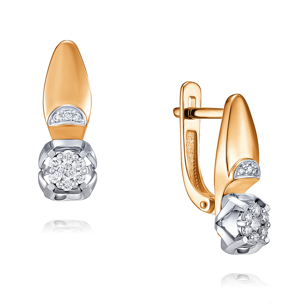 

Серьги из красного золота с бриллиантом ADAMAS 24039990/01-А50Д-41, 24039990/01-А50Д-41