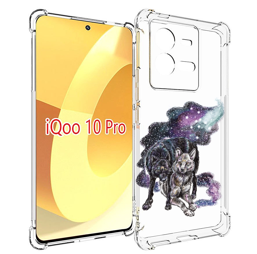

Чехол MyPads звездные волки для Vivo iQOO 10 Pro, Прозрачный, Tocco