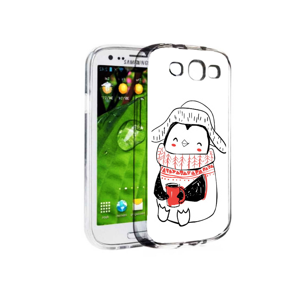 

Чехол MyPads Tocco для Samsung Galaxy S3 Милый пингвин (PT123108.507.115), Прозрачный, Tocco