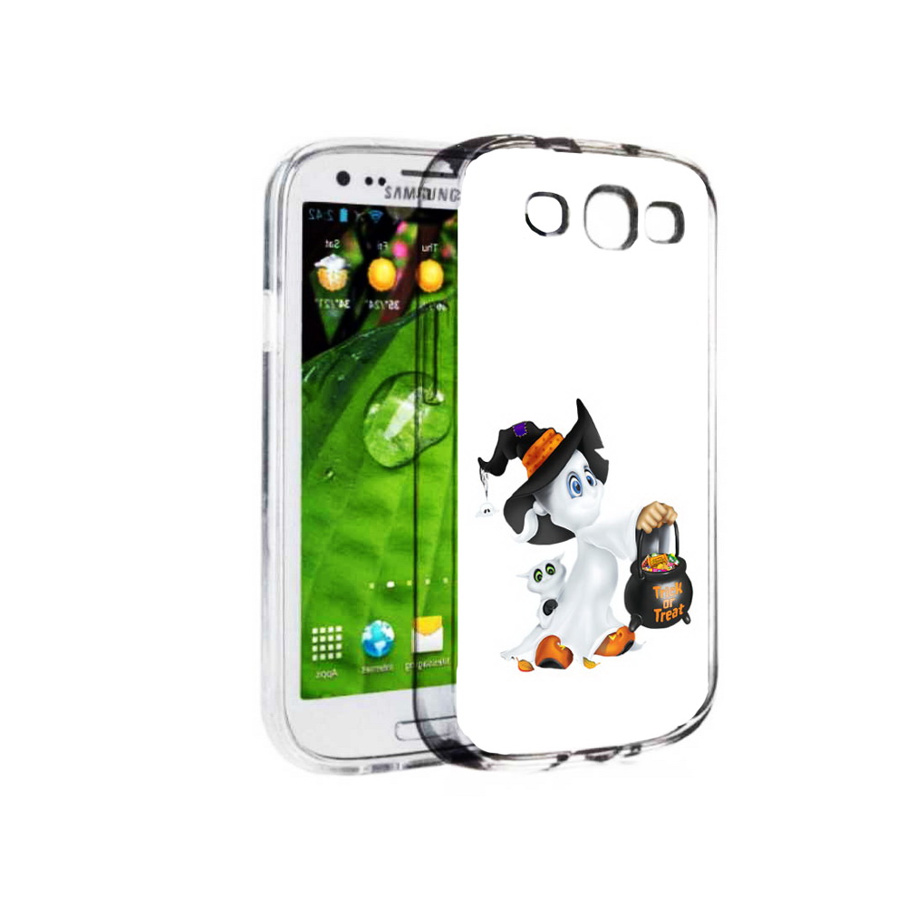 

Чехол MyPads Tocco для Samsung Galaxy S3 Маленький призрак (PT123108.507.113), Прозрачный, Tocco