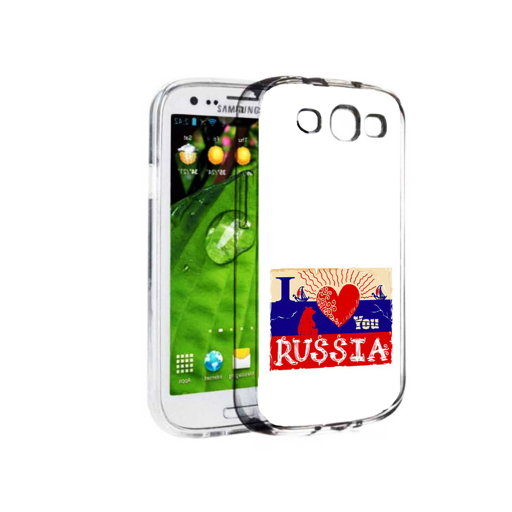 

Чехол MyPads Tocco для Samsung Galaxy S3 Люблю Россию (PT123108.507.112), Прозрачный, Tocco