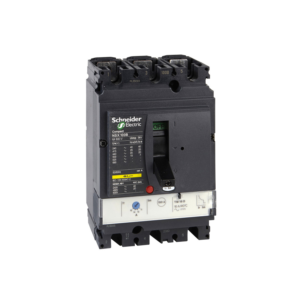 фото Автоматический выключатель se compact nsx 160b tm160d 3p 3t schneider electric