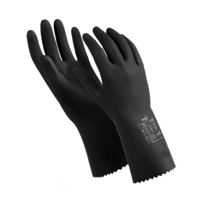 Перчатки защитные Manipula Specialist латекс,черные