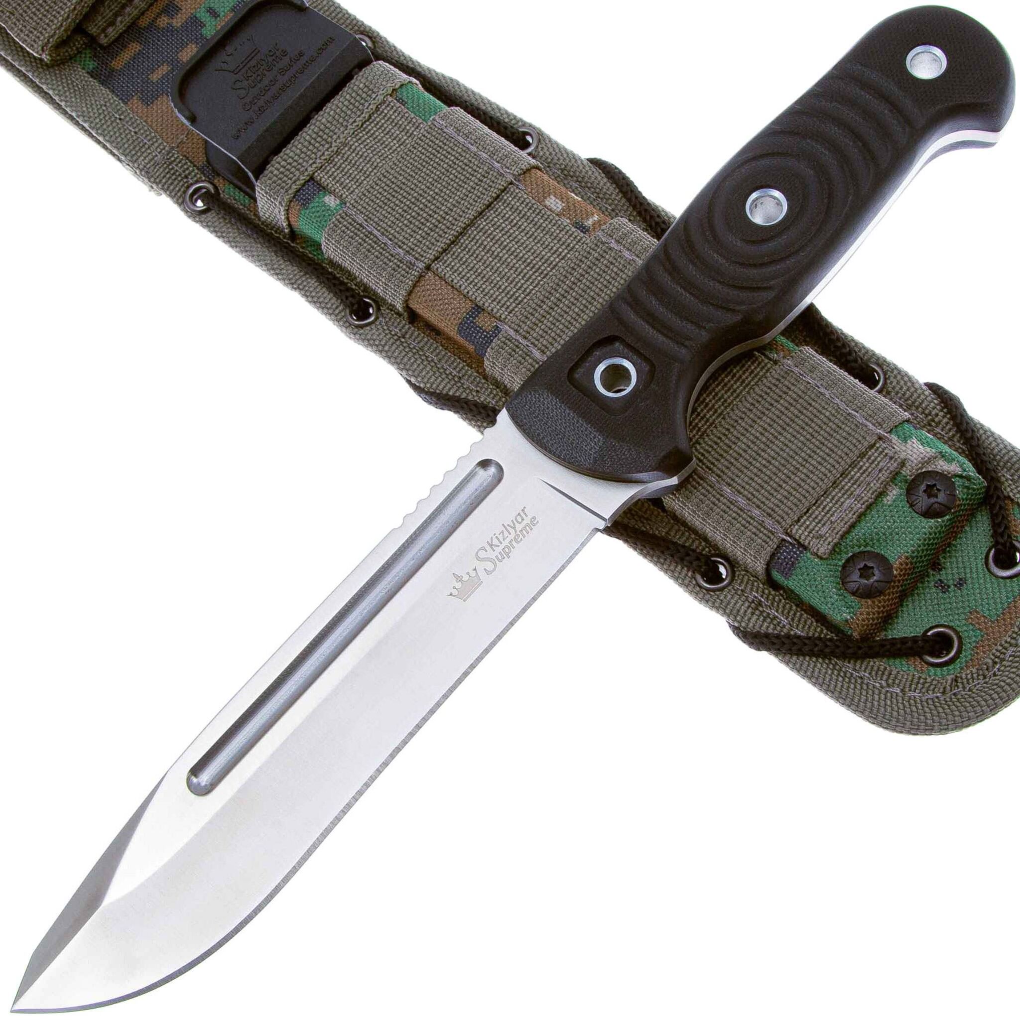 

Тактический нож Kizlyar Supreme Maximus, сталь D2 StoneWash, 4650065057806, Коричневый