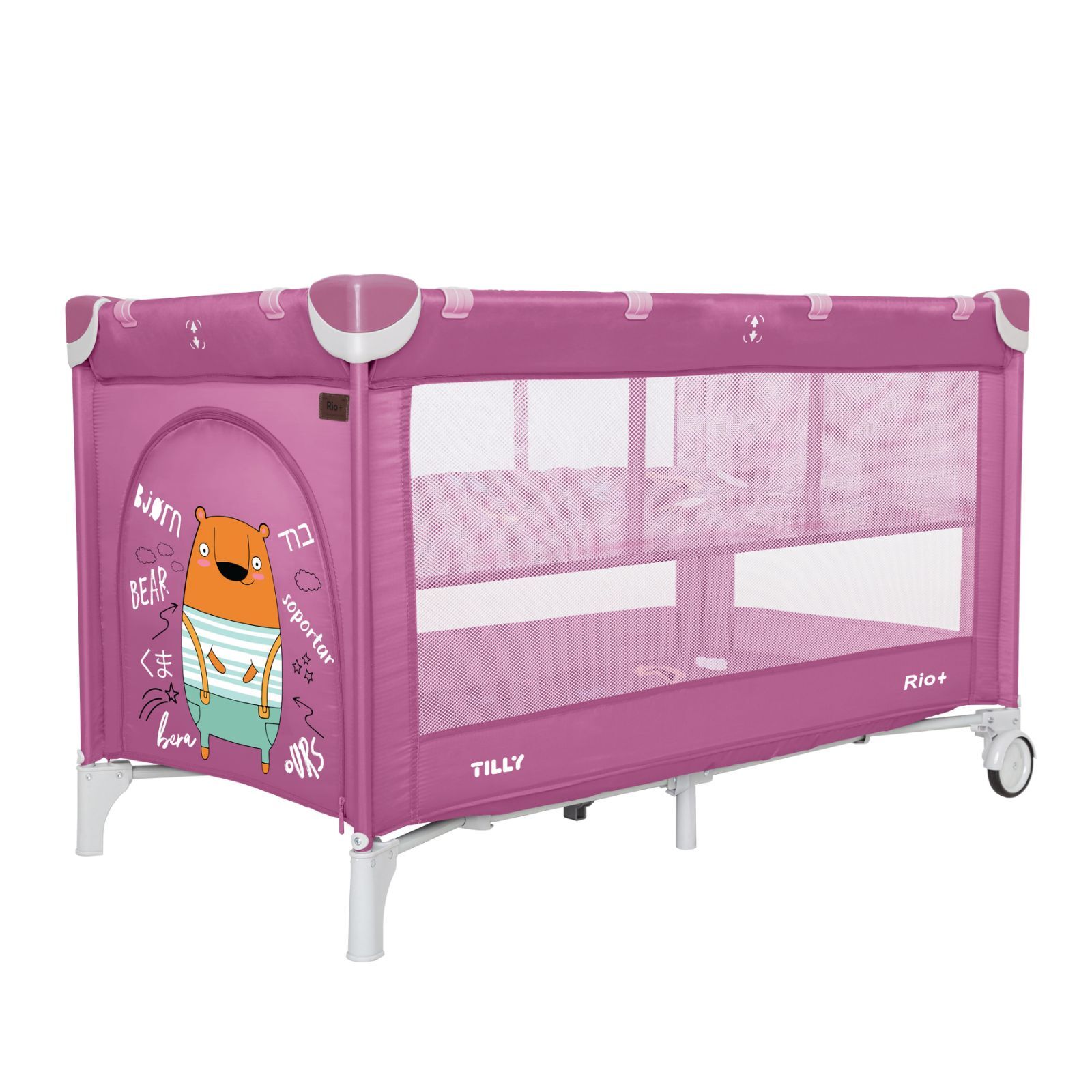 

Манеж детский BABY TILLY T-1021 Rio+ Orchid Purple с рисунком, Фиолетовый