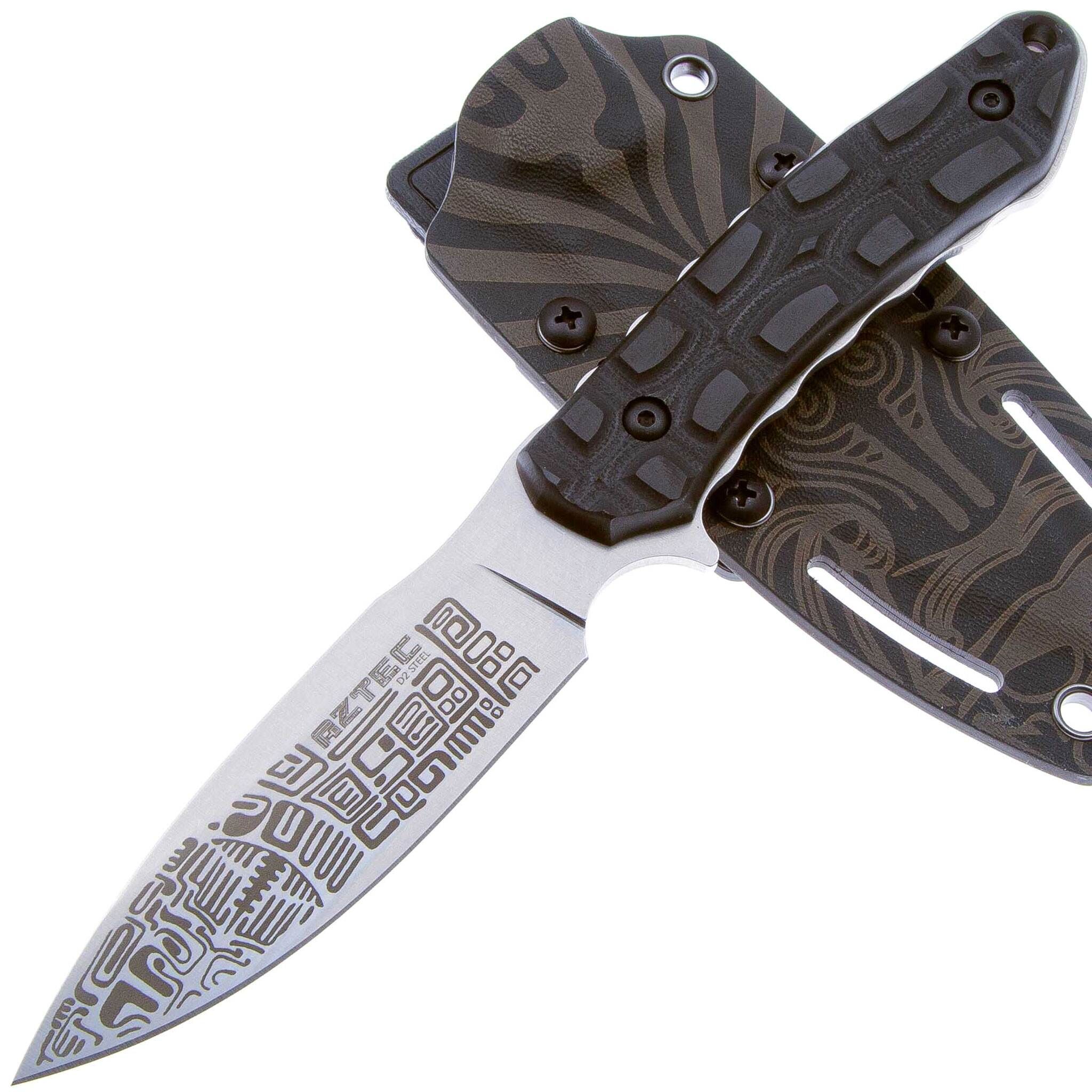 

Нож Kizlyar Supreme туристический Aztec D2 StoneWash Kydex, 4610094290742, Коричневый