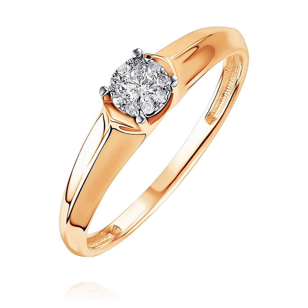 

Кольцо помолвочное из красного золота с бриллиантом р. , ADAMAS 14039967/01-А50Д-41, 14039967/01-А50Д-41