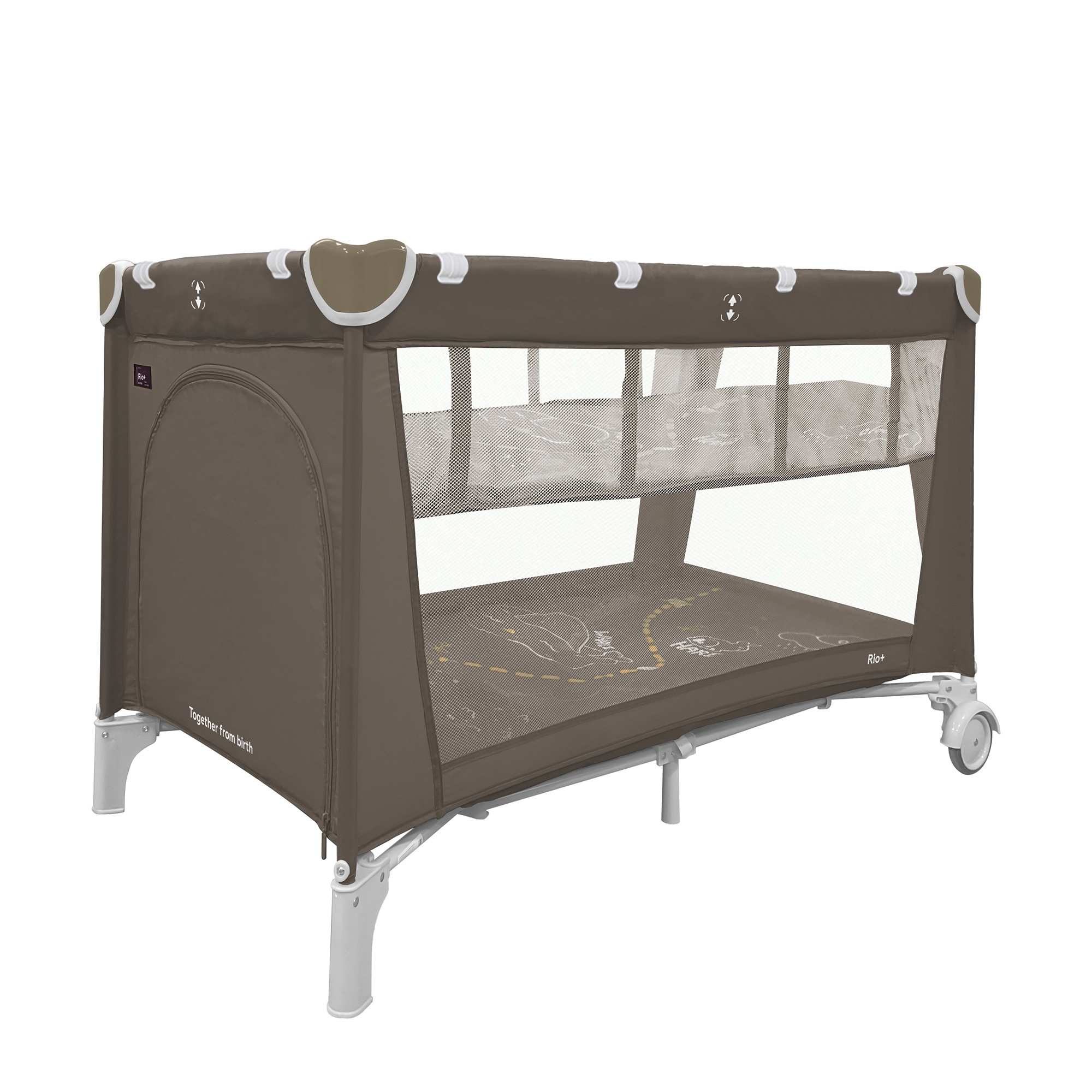 

Манеж детский BABY TILLY T-1021 Rio+ Chocolate Brown, Коричневый