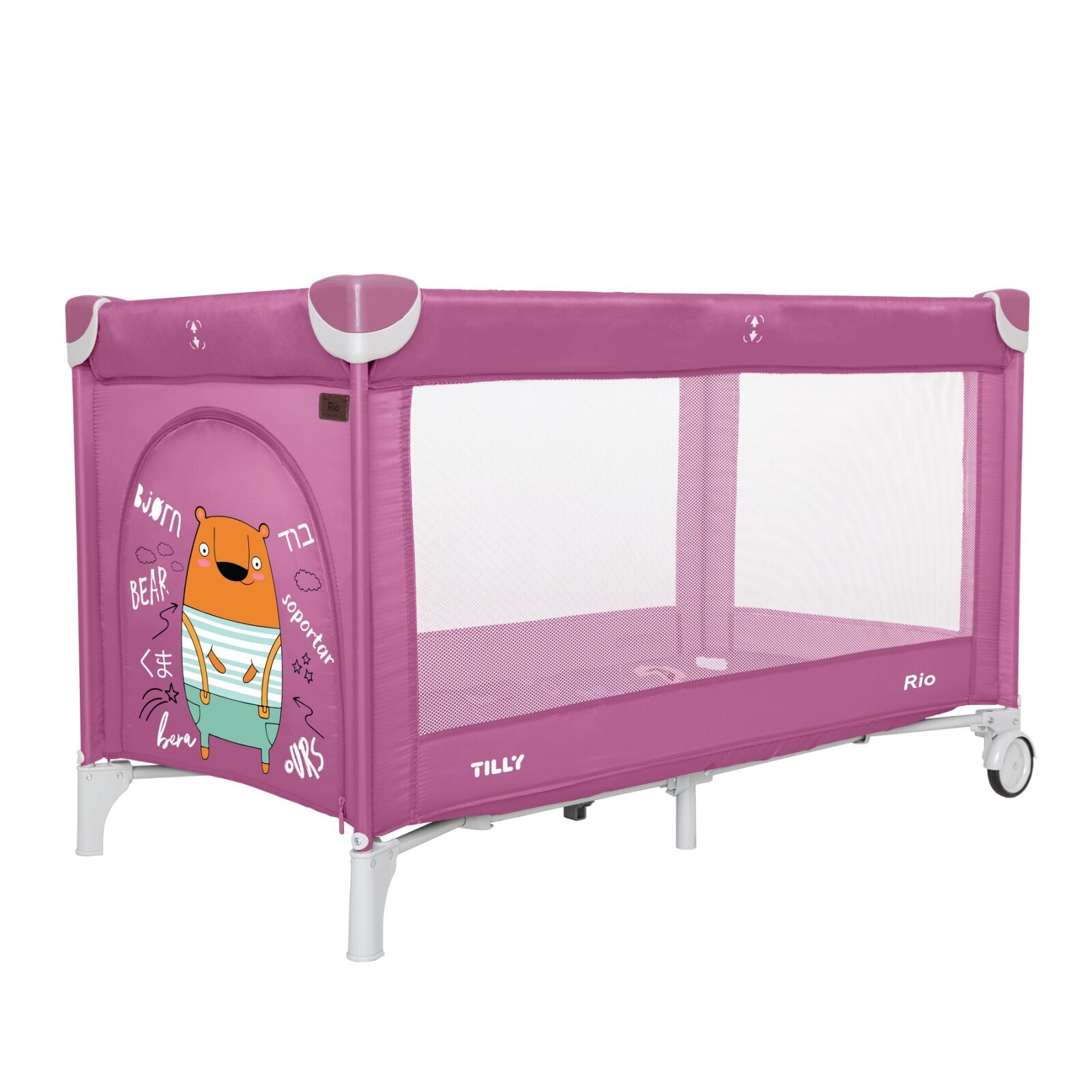 

Манеж детский BABY TILLY T-1011 Rio Orchid Purple с рисунком, Фиолетовый