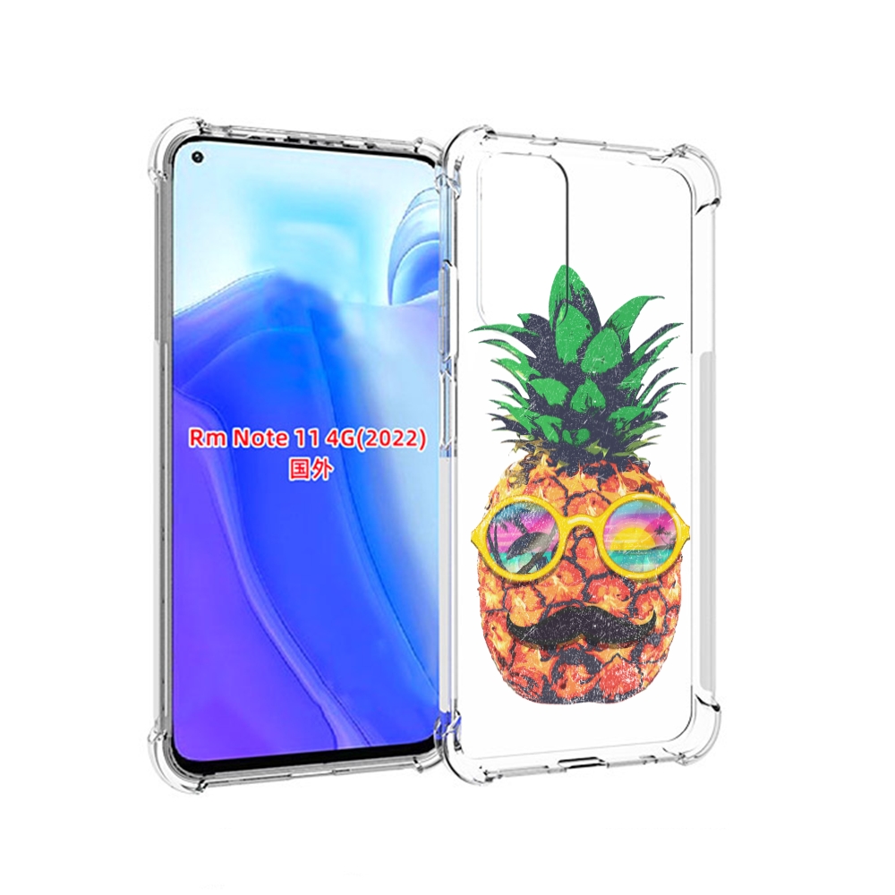 

Чехол MyPads прикольный ананас с лицом для Xiaomi Redmi Note 11 4G ( Глобальная версия ), Tocco