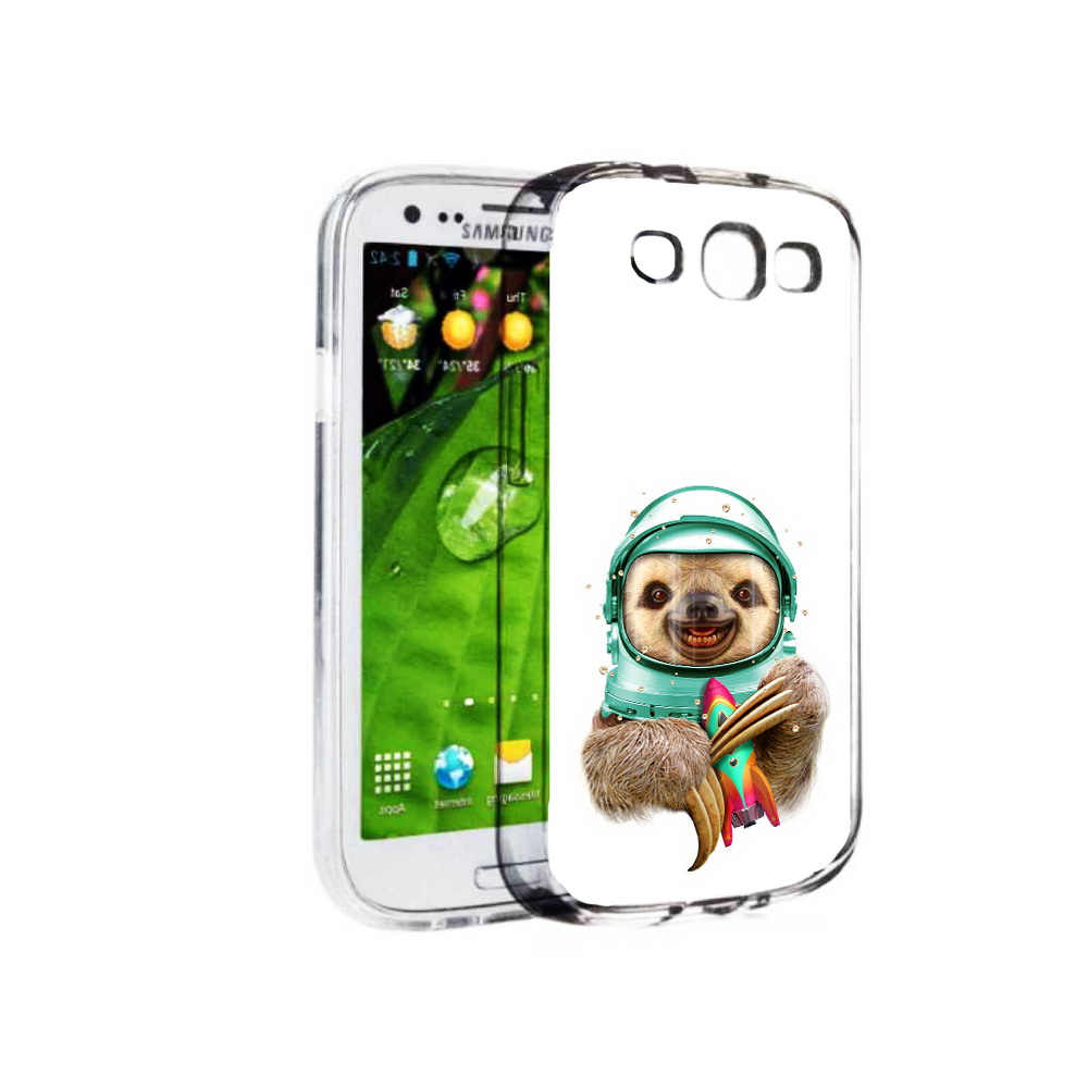 

Чехол MyPads Tocco для Samsung Galaxy S3 Ленивец астронавт (PT123108.507.104), Прозрачный, Tocco