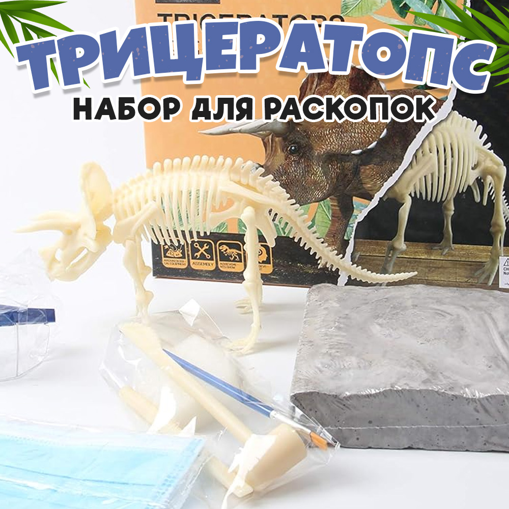

Набор для исследования Набор раскопок Трицератопс