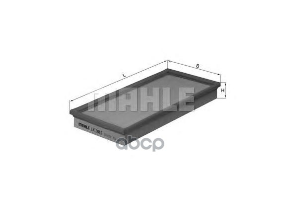 

Воздушный фильтр Mahle/Knecht LX2062