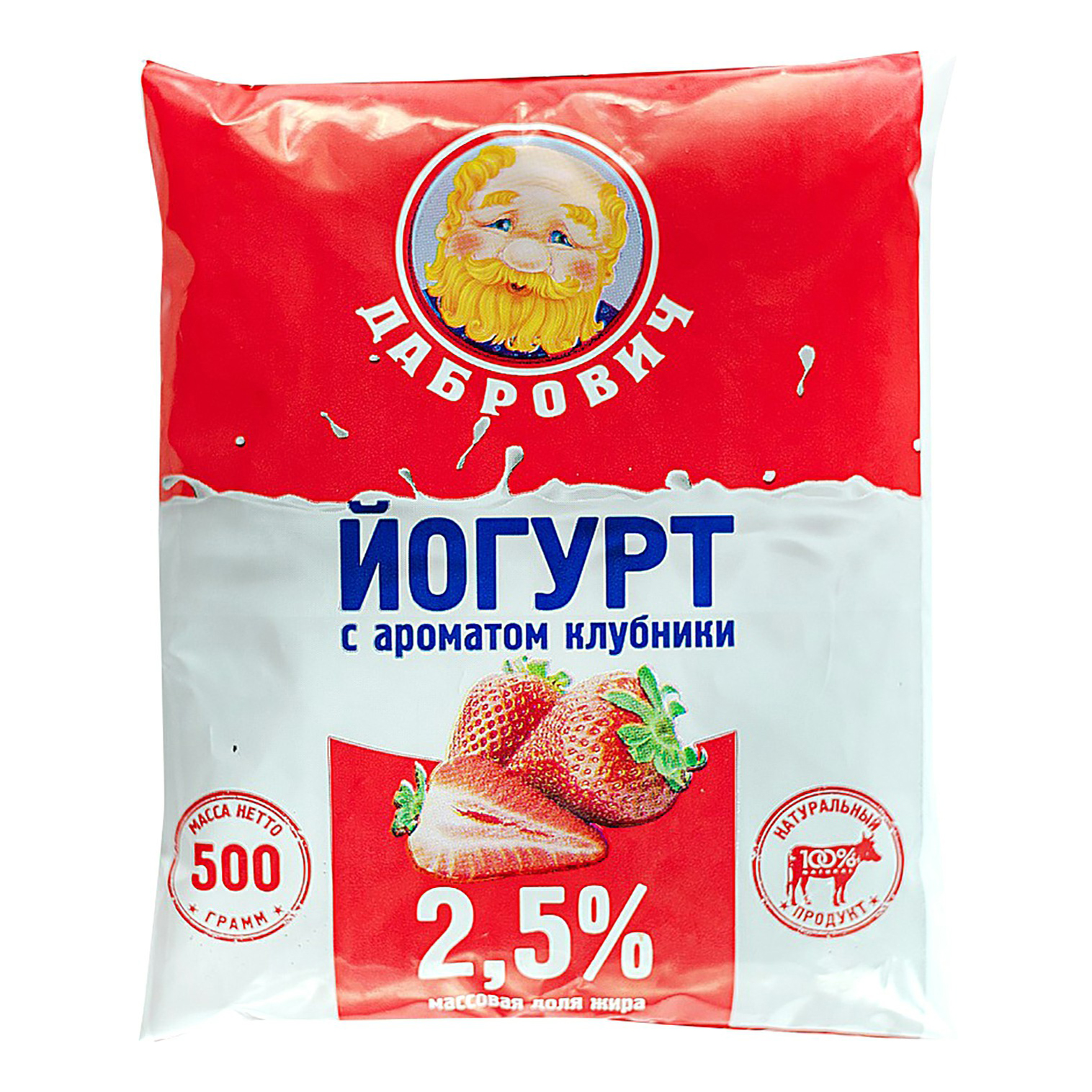 

Йогурт Дабрович клубника 2,5% 150 г
