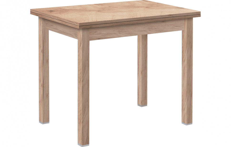 фото Боровичи-мебель стол обеденный раскладной (прямая ножка массив) 600х900 мм