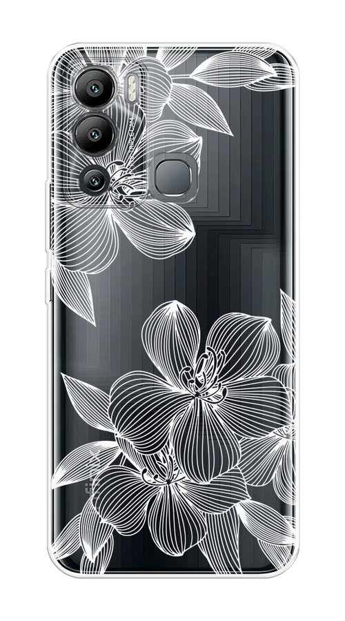 

Чехол на Infinix Hot 12i "Крокус", Белый;прозрачный, 3101250-1