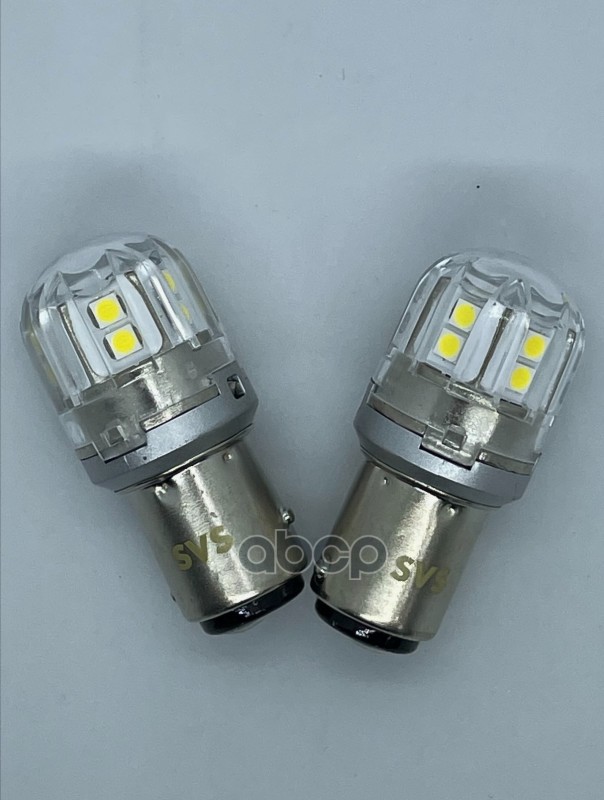 Светодиодные автолампы svs p215w 1157-12-40v33w6000k350lmchip 303015smd 2шт 0240433 1680₽