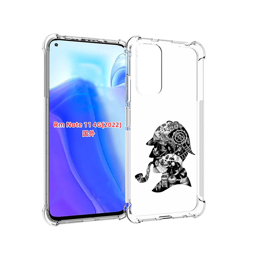 

Чехол MyPads мужчина с трубкой абстракция для Xiaomi Redmi Note 11 4G ( Глобальная верс, Tocco