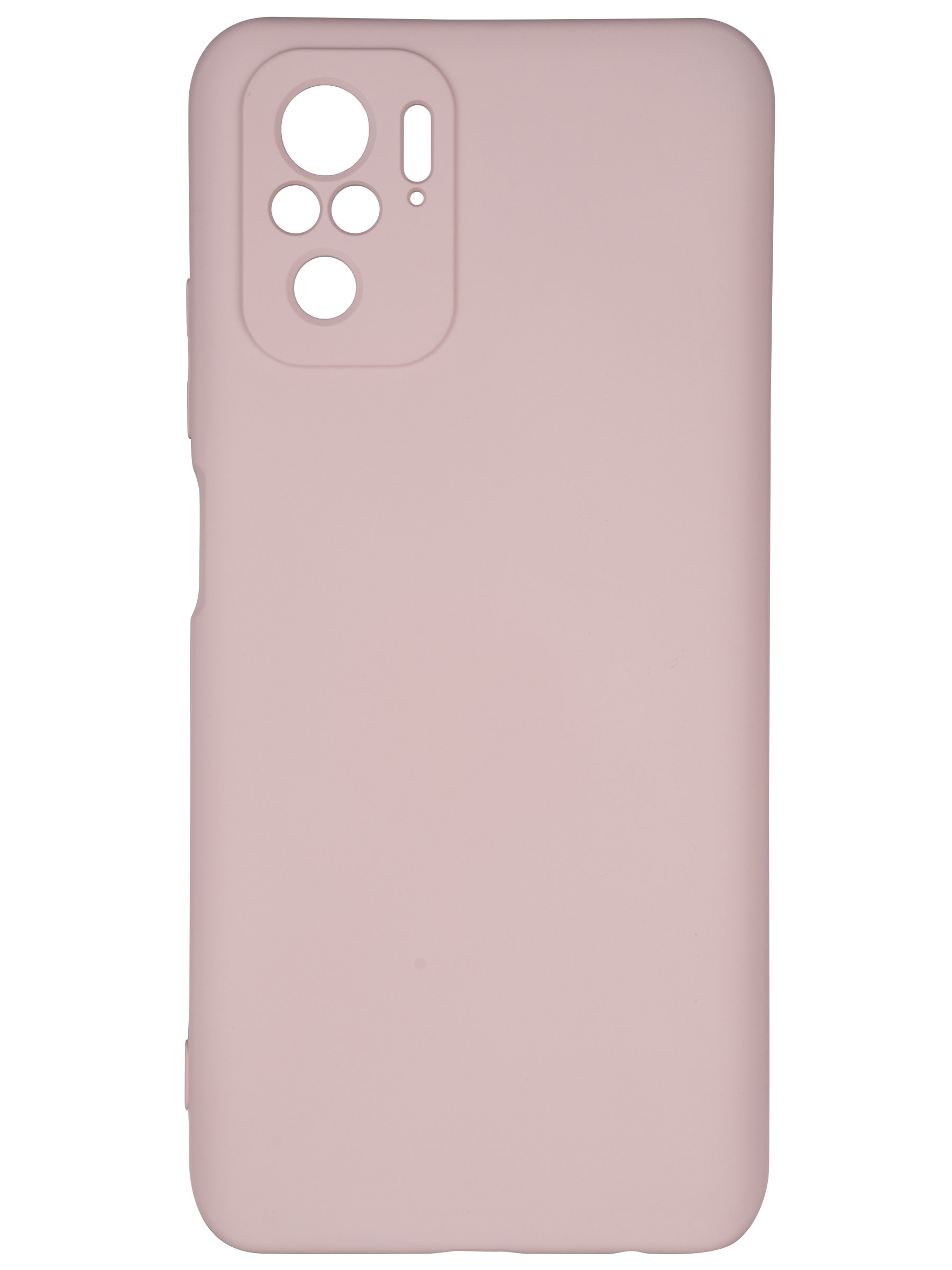 

Чехол матово силиконовый Soft touch для Redmi Note 10S розовый, Красный