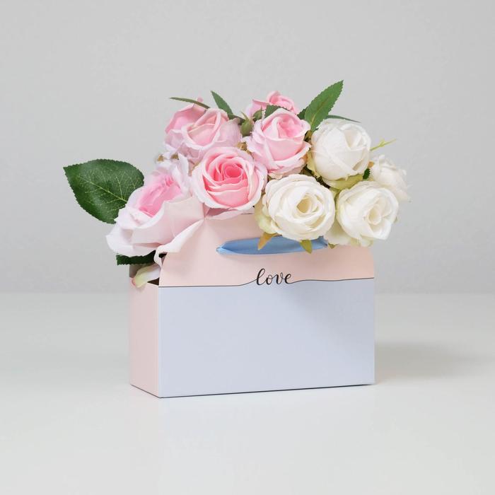 

Коробка Дарите Счастье для цветов складная love 17 х 13 х 7 см, Розовый;голубой, Коллекция упаковки "Послание"