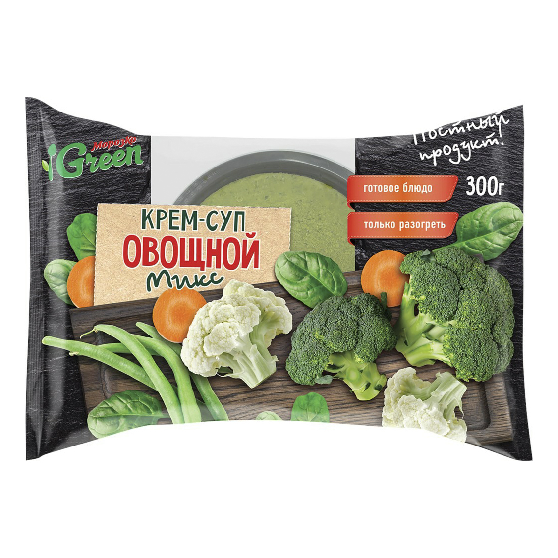 

Крем-суп Морозко Green Овощной микс 300 г
