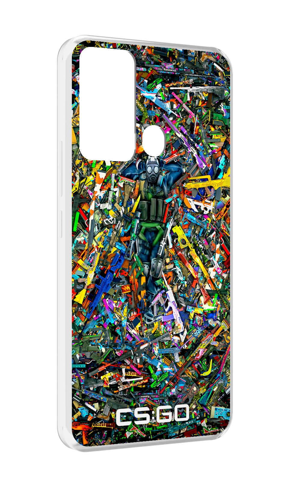 

Чехол MyPads CS GO guns skins мужской для Infinix Hot 12i, Прозрачный, Tocco