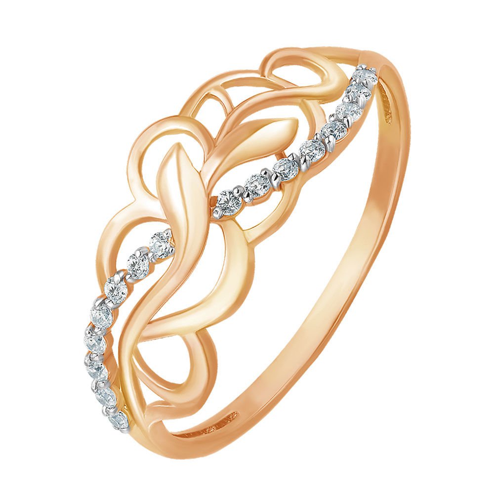 

Кольцо из золота р. , 585Gold 301007433, фианит, 301007433