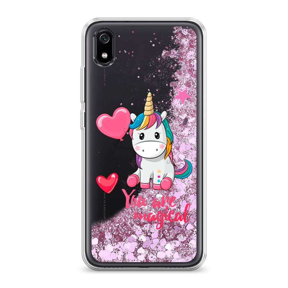 

Жидкий чехол с блестками "Волшебная единорожка" на Xiaomi Redmi 7A, 35494-1