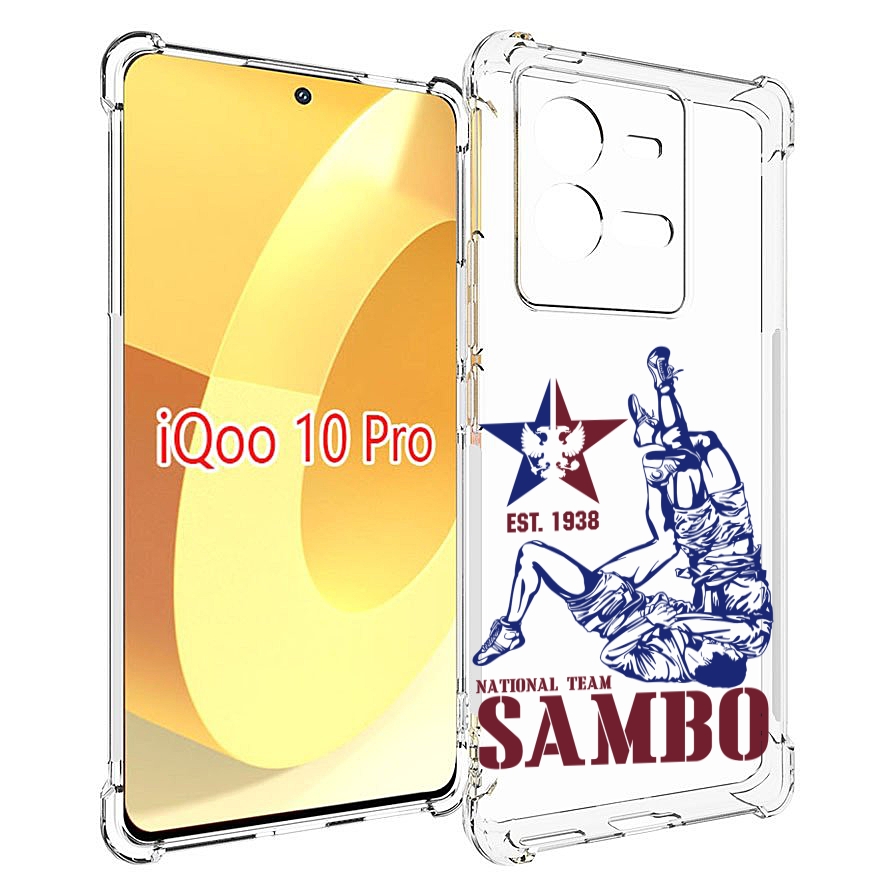 

Чехол MyPads единоборства самбо для Vivo iQOO 10 Pro, Прозрачный, Tocco