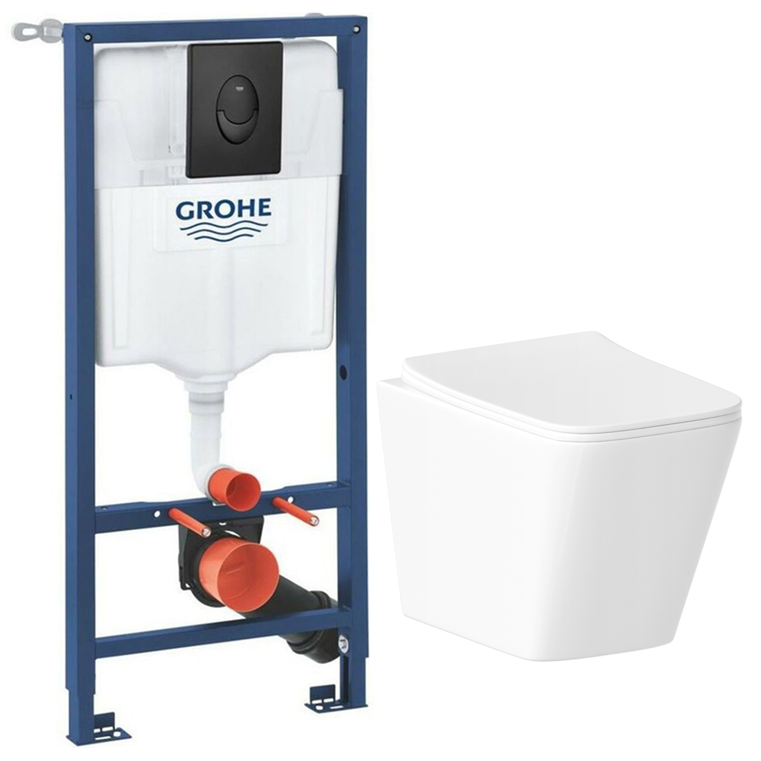 

Комплект инсталляции Grohe с унитазом Helmken 35490301 с кнопкой смыва, set.Grohe.35490301.3