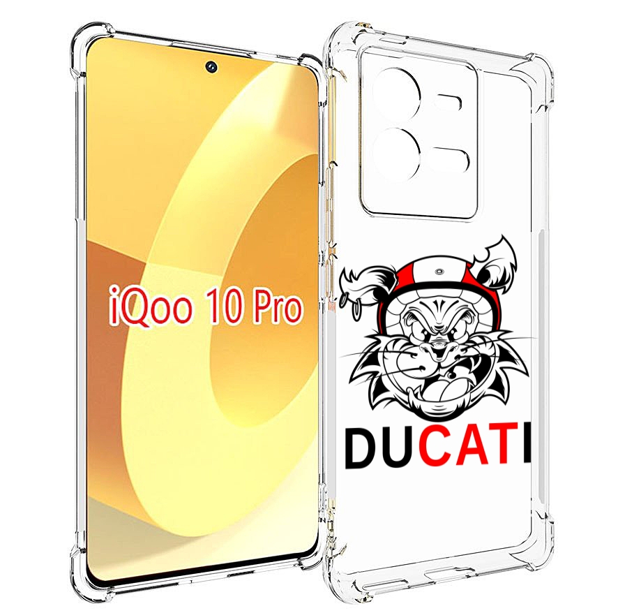 

Чехол MyPads дукати для Vivo iQOO 10 Pro, Прозрачный, Tocco