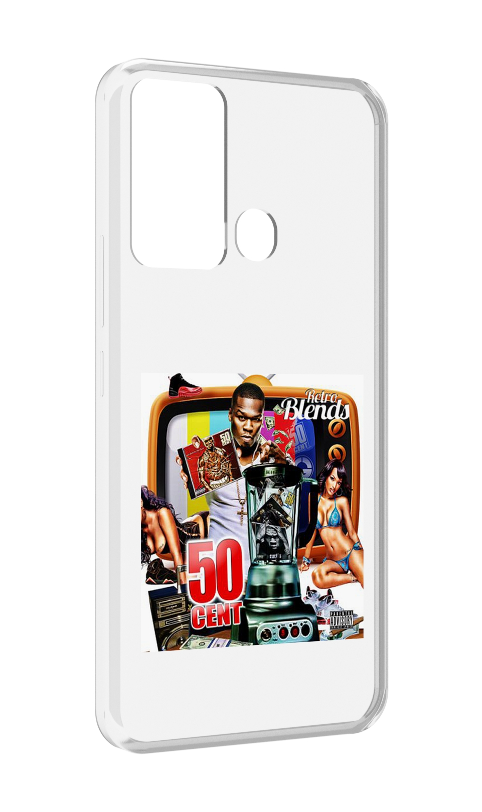 

Чехол MyPads 50 Cent - Retro 50 Cent Blends для Infinix Hot 12i, Прозрачный, Tocco