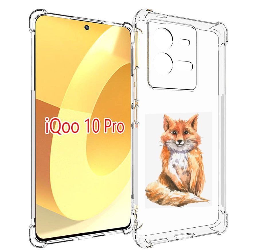 

Чехол MyPads детская лиса для Vivo iQOO 10 Pro, Прозрачный, Tocco