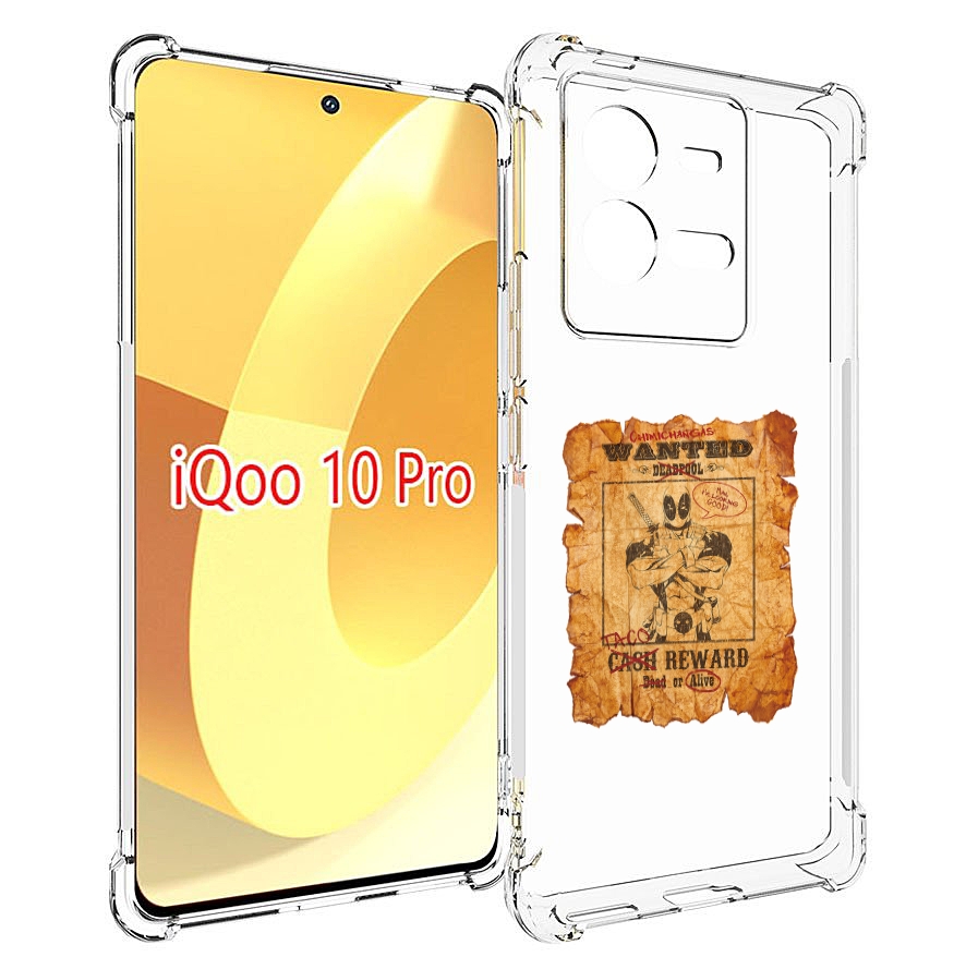 

Чехол MyPads дедпул для Vivo iQOO 10 Pro, Прозрачный, Tocco