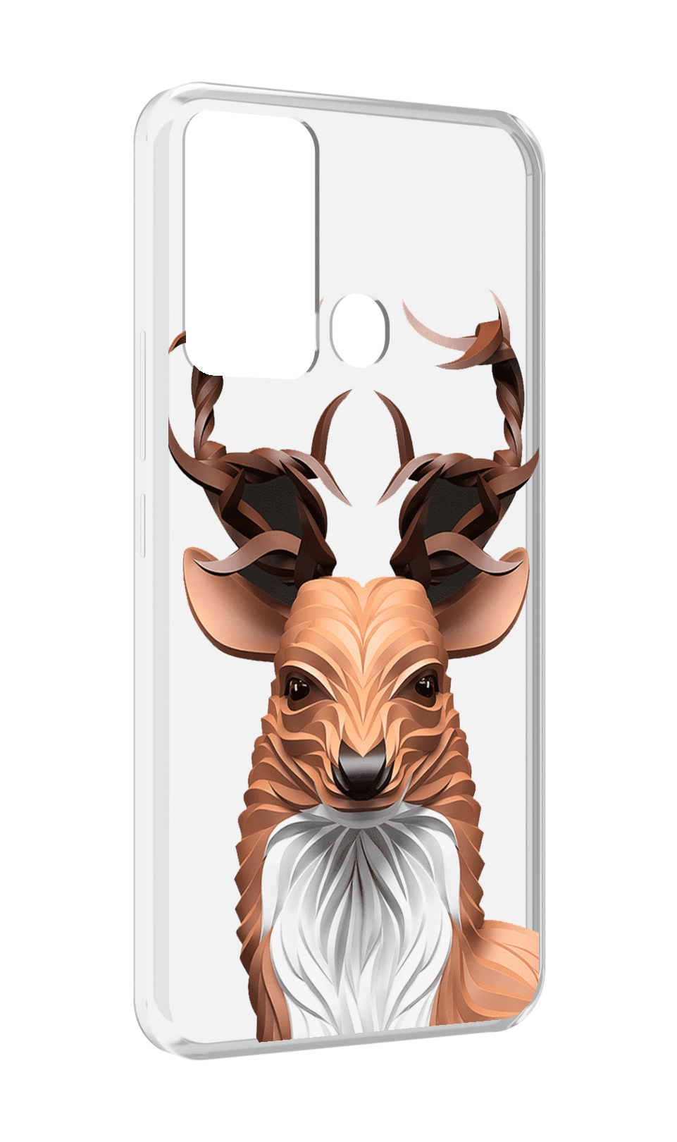 Чехол MyPads 3D-олень для Infinix Hot 12i
