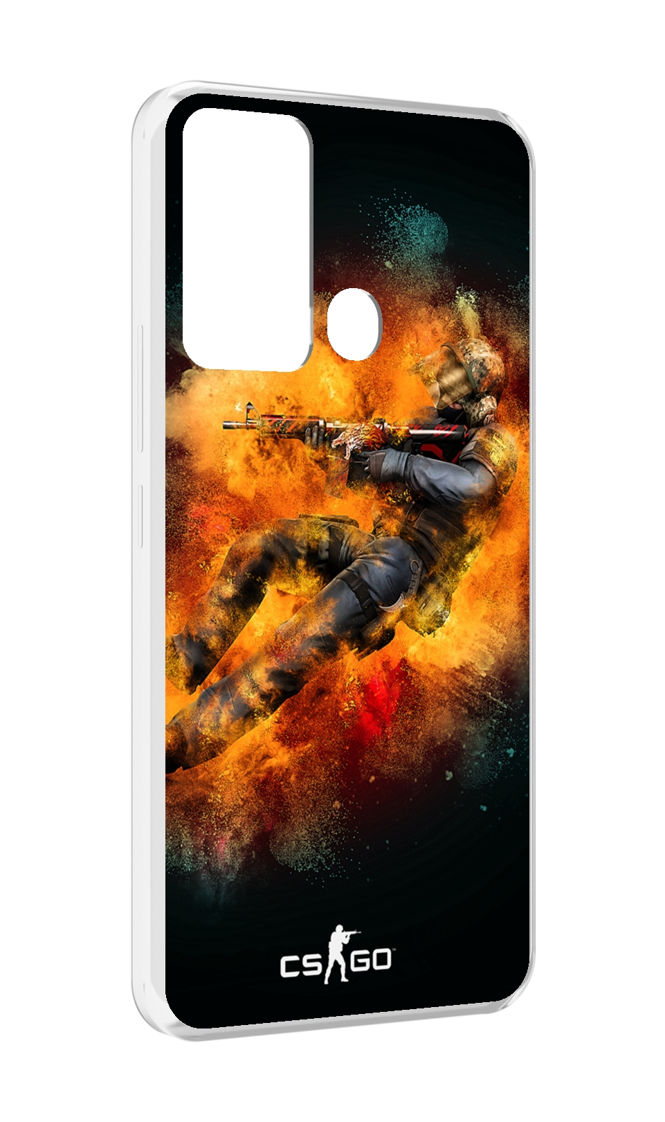 

Чехол MyPads CS-go Контр-террорист для Infinix Hot 12i, Прозрачный, Tocco