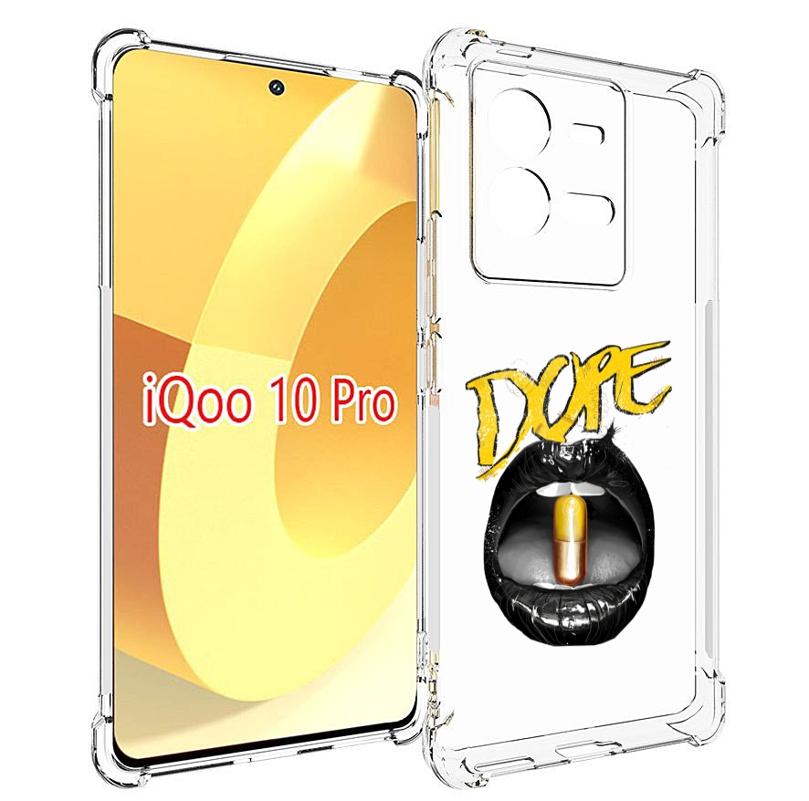 

Чехол MyPads губы для Vivo iQOO 10 Pro, Прозрачный, Tocco