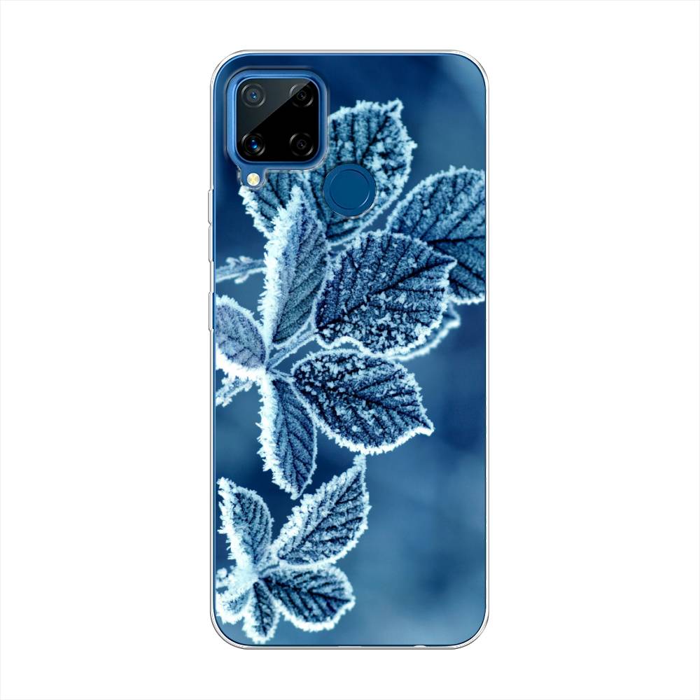 

Чехол на Oppo Realme C15 "Зима 6", Голубой;белый, 255050-2