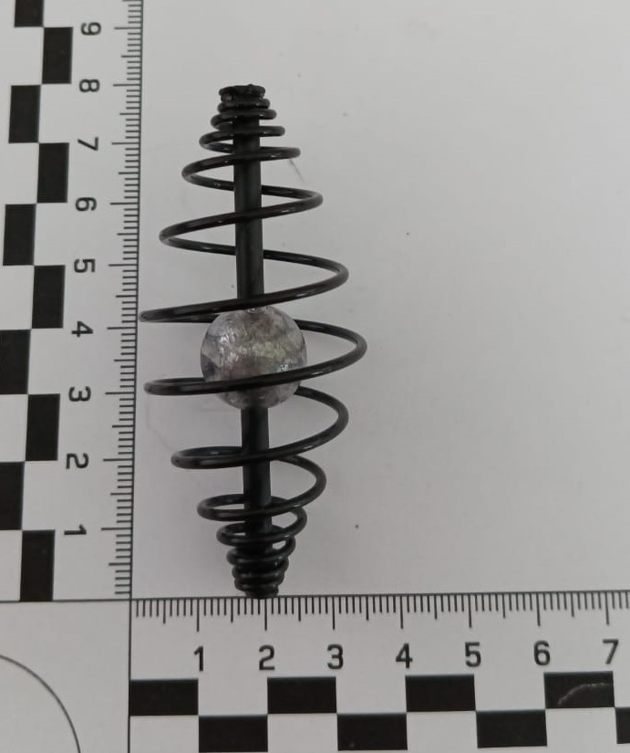 

КОРМУШКА пружина большая окрашенная 65x30мм 25 гр. -3 шт.