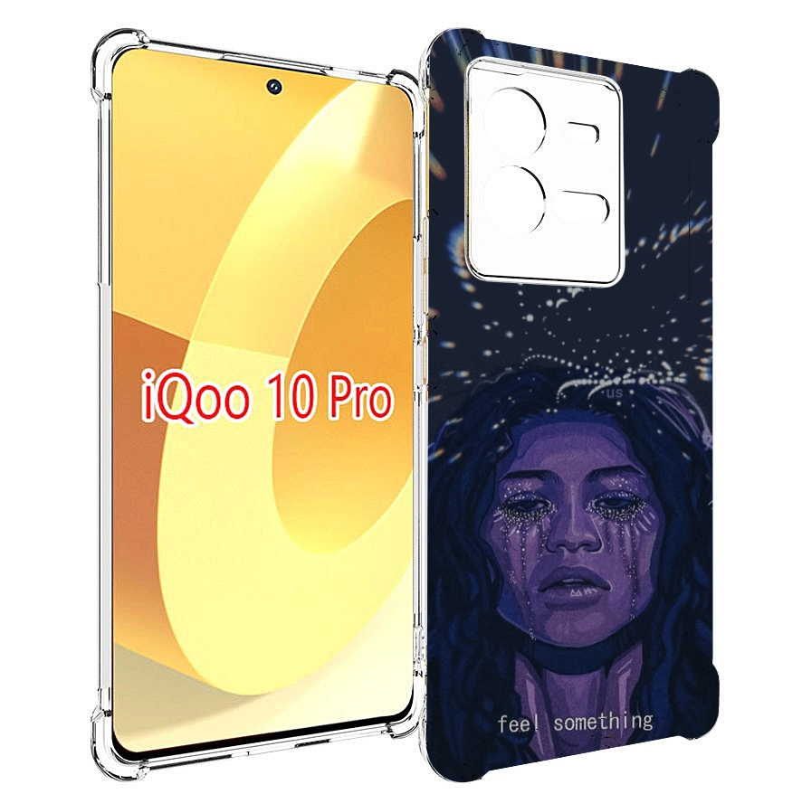 

Чехол MyPads чувствую себя непонятно женский для Vivo iQOO 10 Pro, Прозрачный, Tocco