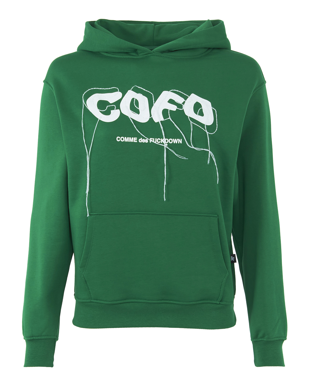 

Худи COMME des FUCKDOWN CDFD1993 s зеленый+принт, CDFD1993