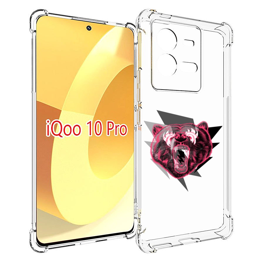 

Чехол MyPads грозовой медведь для Vivo iQOO 10 Pro, Прозрачный, Tocco