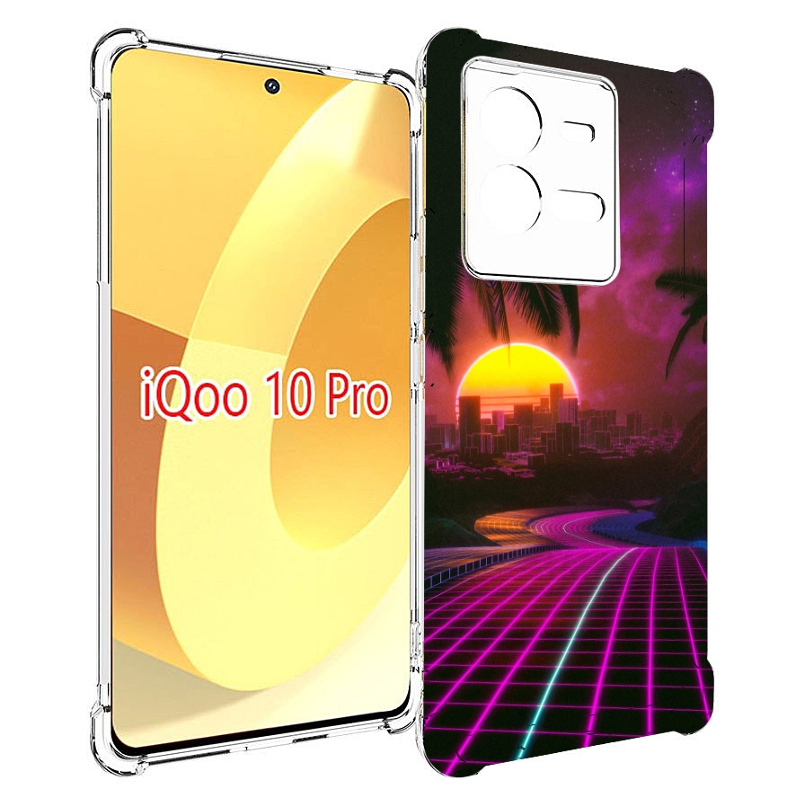 

Чехол MyPads хотлайнмайами 2 для Vivo iQOO 10 Pro, Прозрачный, Tocco