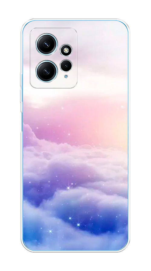

Чехол на Xiaomi Redmi Note 12 4G "Небеса", Голубой;белый;розовый, 318350-1